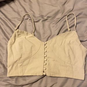 Tan crop top